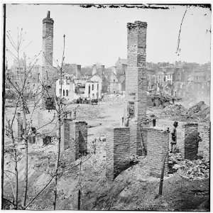    Richmond,Va. Chimneys in the burned district