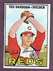 1967 TOPPS 519 TED DAVIDSON REDS NM  