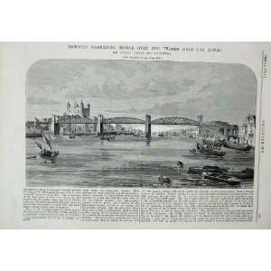  1877 Mean Level Bridge River Thames London Engineering 
