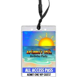  Beach VIP Pass Invitation