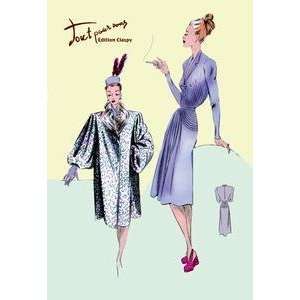  Vintage Art Dinner Dress and Overcoat   08213 5