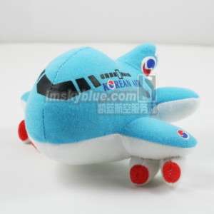 F115.Korean Air airlines aircraft cartoon plush doll  