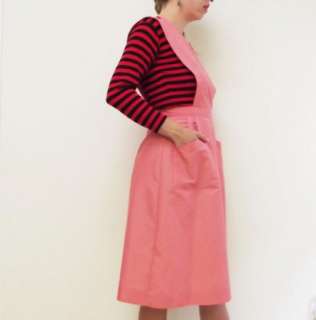 Pink Candy Striper Volunteer Romper Uniform Dress sz S  