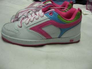 NEW Girls Athletic Shoes Size 3 Air Speed White/Pink/Bl  
