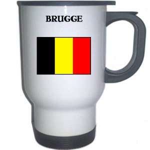 Belgium   BRUGGE White Stainless Steel Mug