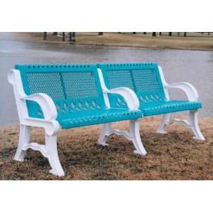  Webcoat Villa Style 4 Ft. Bench with Contoured Back and 