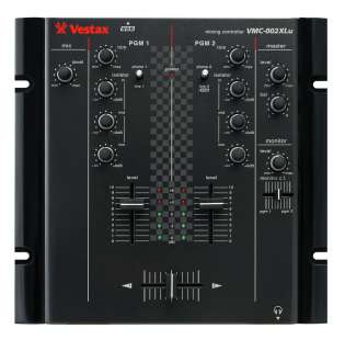  VMC 002XLu USB BLK 2 Channel DJ mixer with USB and XLR Outputs. VMC 