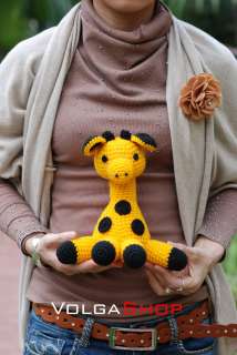 GIRAFFE Crocheted Stuffed Handmade Doll Toy Animal Amigurumi Hand made 
