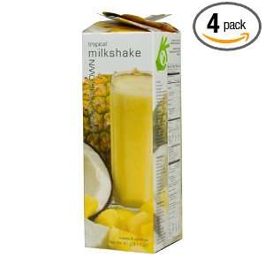 Foxy Gourmet Tropical Milkshake Mix, 3.17 Ounce Boxes (Pack of 4 