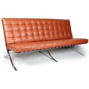   Pavilion Sofa 3 Seater, Caramel Aniline Leather