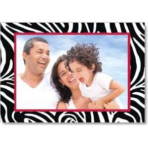  Wild Zebra Blank Foldover Digital Holiday Photo Cards 