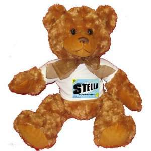   MOTHER COMES STELLA Plush Teddy Bear with WHITE T Shirt Toys & Games