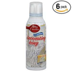 Betty Crocker Easy Flow Icing White, 6.4 Ounce (Pack of 6)  