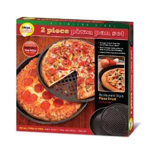  RESTAURANT STYLE 2 PIECE PIZZA PAN SET