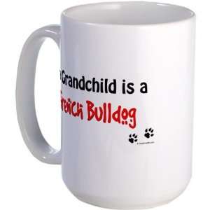Frenchie Grandchild Pets Large Mug by   Kitchen 