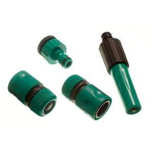   GARDEN HOSE FITTINGS 1 TAP CONNECTOR + REDUCER + 1 SPRAY NOZZLE Home