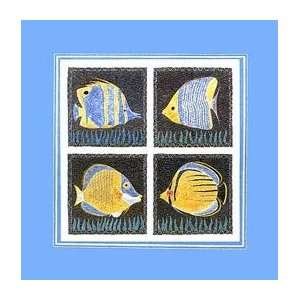   Tropical Fish   Artist R Antell  Poster Size 17 X 17