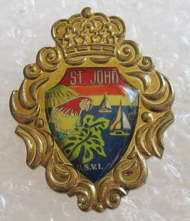 St. John Travel Souvenir Pin United States Virgin Islands Caribbean 