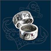 Alchemy Gothic UL13 Love/Hate Ring  