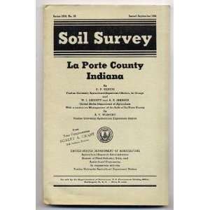  Soil Survey of La Porte County Indiana 1944 Map and Soil 