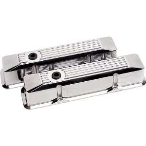 Billet Specialties 95620 VALVE COVERS SBC RIBBED