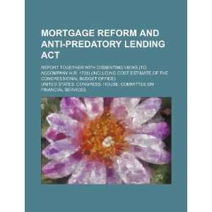  Mortgage Reform and Anti Predatory Lending Act report 