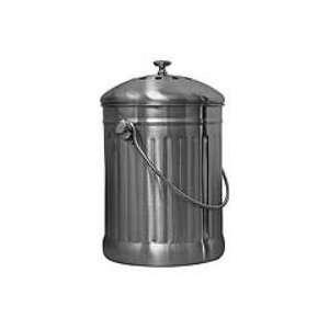  Sunleaves Stainless Steel Compost Can, gal