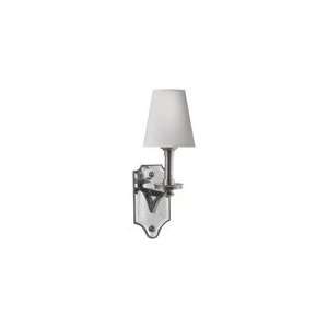 Thomas OBrien Verona Mirrored Sconce in Weathered Iron with Natural 
