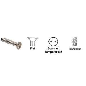  CRL 10 24 x 1/2 Spanner Flat Head Tamperproof Machine Screws 