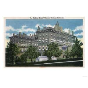 Colorado Springs, Colorado   The Antlers Hotel View Giclee Poster 