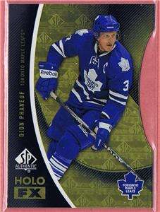 2010 11 SP AUTHENTIC HOLO FX DIE CUT DION PHANEUF FX13  