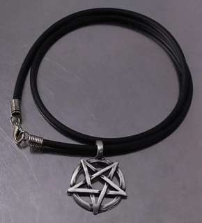 PVC Wire Choker (Very high quality) with inverted pentagram Pendant 