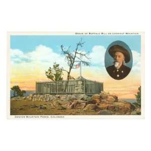 Grave of Buffalo Bill, Lookout Mountain, Colorado Premium Poster Print 
