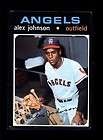 1971 TOPPS 590 ALEX JOHNSON ANGELS lot 4 cards  