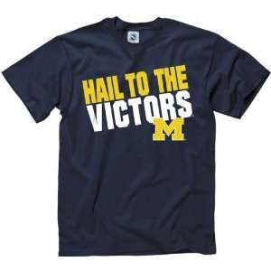  Michigan Wolverines Navy Youth Slogan T Shirt Sports 