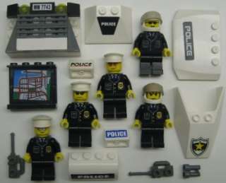 LEGO SWAT TEAM POLICE MINIFIGS LOT city town cars figures men chief 