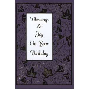  Blessings & Joy on Your Birthday   Masculine Birthday Card 