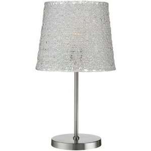Lite Source LSF 21883 Clare   One Light Table Lamp, Polished Steel 