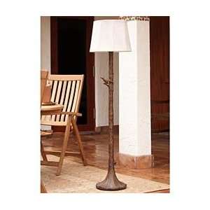   Outdoor Tree Floor Lamp With Weather Resistant Shade