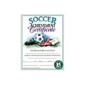  Hayes School Publishing VA599 Soccer Certificate  Set of 