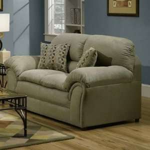  Simmons Upholstery 6150 CHL Chickasaw Microfiber Loveseat Furniture
