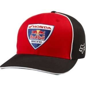   Fox Racing Honda Red Bull Flexfit Hat   Large/X Large/Red Automotive