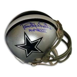 Randy White Signed Cowboys Mini Helmet SBXII MVP