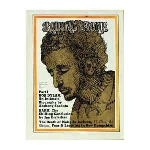   Bob Dylan (illustration)   Artist Milton Glaser  Poster Size 12 X 10