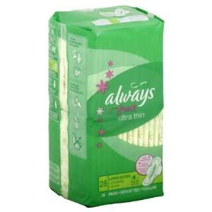 Always Fresh Ultra Thin Pads with Flexi Wings, Long Super, Clean Fresh 