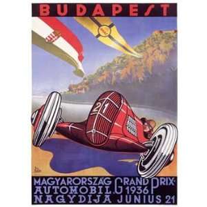  Gerster   Hungarian Grand Prix Giclee on acid free paper 