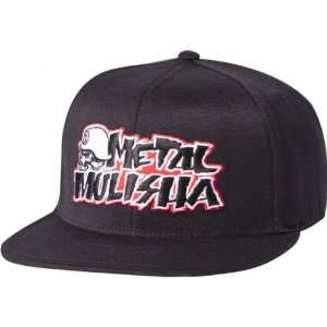  Metal Mulisha Famed Mens Flexfit Sportswear Hat   Black 