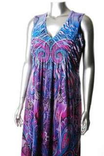 Style & Co. NEW Plus Size Versatile Dress Purple Paisley Sale 2X 