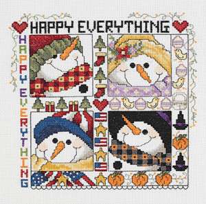 Janlynn Cross Stitch Kit   Happy Everything  