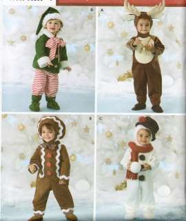   patterns for the elf, reindeer, gingerbread man and snowman. Very cute